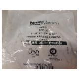 NIBCO PressSystem Copper Fittings - (13) 1-1/4" x 1-1/4" x 3/4", (8) 1-1/4" x 1" x 3/4" Reducing Tees