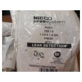 NIBCO PressSystem Copper Fittings - (13) 1-1/4" x 1-1/4" x 3/4", (8) 1-1/4" x 1" x 3/4" Reducing Tees