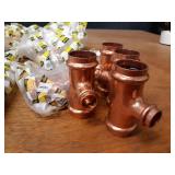 VIEGA ProPress Copper Fittings - (23) 1" x 1" x 1/2" Reducing Tees