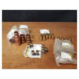 VIEGA ProPress Copper / Brass Fittings - (14) 1" PEX x 1" C, (17) 1/2" PEX x 3/4" C, (8) 3/4" PEX x 1/2" C, (4) 1-1/2" x 3/4" Reducing Coupler