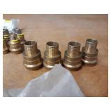 VIEGA ProPress Copper / Brass Fittings - (14) 1" PEX x 1" C, (17) 1/2" PEX x 3/4" C, (8) 3/4" PEX x 1/2" C, (4) 1-1/2" x 3/4" Reducing Coupler