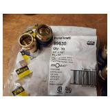 VIEGA ProPress Copper / Brass Fittings - (14) 1" PEX x 1" C, (17) 1/2" PEX x 3/4" C, (8) 3/4" PEX x 1/2" C, (4) 1-1/2" x 3/4" Reducing Coupler