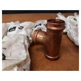 NIBCO PressSystem Copper Fittings - (6) 1-1/2" Tees & (7) 1-1/2" x 1-1/4" Reducing Couplings