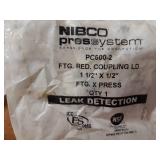 NIBCO PressSystem Copper Fittings - (10) 1-1/4" Press x Female Pipe, (2) 1-1/4" Press x 1-1/2" Female Pipe, (1) 1" Press x 1-1/2" Female Pipe, (10) 1-1/2" x 1/2" Coupler, (5) 1-1/2" x 1" Couplers