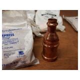 NIBCO & Apollo PressSystem Copper Fittings - (13) 1-1/4" x 1/2" Couplers, (2) 1-1/4" x 1" Couplers, (7) 1-1/4" x 3/4" Couplers, (5) 1-1/4" x 1-1/4" x 1/2" Reducing Tees