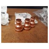 NIBCO & Apollo PressSystem Copper Fittings - (13) 1-1/4" x 1/2" Couplers, (2) 1-1/4" x 1" Couplers, (7) 1-1/4" x 3/4" Couplers, (5) 1-1/4" x 1-1/4" x 1/2" Reducing Tees