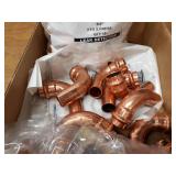 NIBCO & VIEGA PressSystem Copper Fittings - (27) 3/4" 90° Street Elbows, (13) 3/4" x 1/2" Reducers, (22) 3/4" x 1/2" Reducers (FTG x Press), (6) 3/4" Caps
