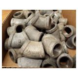 Lot of (50) Steel Pipe Fittings - 3/4" 45° Elbows