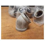 Lot of (30) Steel Pipe Fittings - 1-1/2" 45° Elbows