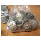 Lot of (41) Steel Pipe Fittings - (12) 1-1/2" Caps, (2) 1-1/2" Plugs, (27) 1-1/2" Couplers