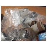 Lot of (23) Steel Pipe Fittings - (8) 2" Caps, (7) 2" 45° Street Elbows, (6) 2" Couplers, (2) 2" 90° Street Elbows