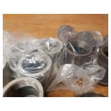 Lot of (18) Steel Pipe Fittings - (4) 2" x 3/4" x 2" Tees, (8) 2" x 1" x 2" Tees, (1) 2" Union, (5) 2" x 1-1/4" x 2" Tees