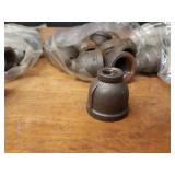 Lot of (50) Steel Pipe Fittings - (24) 1-1/4" x 1/2" Reducers, (9) 1-1/4" x 1" x 3/4" Reducing Tees, (17) 1-1/4" Couplers