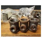 Lot of (29) Steel Pipe Fittings - (15) 1-1/4" x 1/2" x1-1/4" Reducing Tees, (7) 1-1/4" x 1" x 1" Reducing Tees, (3) 1-1/4" x 3/4" x 1-1/4" Tees, (4) 1-1/4" x 1" x 1-1/4" Tees