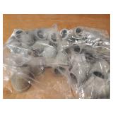 Lot of (48) Steel Pipe Fittings - (31) 1" 45° Elbows, (9) 1" 90° Elbows, (8) 1