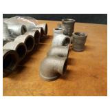 Lot of (26) Steel Pipe Fittings - (6) 1-1/2" 90° Elbows, (15) 1-1/2" Tees (2) 1-1/2" x 1" 90° Elbows and More