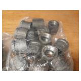 Lot of (49) Steel Pipe Fittings - (16) 1-1/4" 45° Elbows, (9) 1-1/4" x 1/2" x 1-1/4" Reducing Tees, (6) 1-1/4" 90° Street Elbows, (15) 1-1/4" Couplers and More