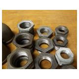 Lot of (29) Steel Pipe Fittings - (8) 2" 45° Elbows, (9) 2" x 1-1/2" Bushings, (5) 2" x 1-1/4" Bushings, (4) 2" x 1" Bushings, (1) 2" x 3/4" Bushings, (2) 2" Reducers