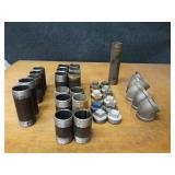 Lot of (35) Steel Pipe Fittings - (12) 2" Plugs, (5) 2" 45° Elbows, (6) 2" x 5-1/2" Nipples, (4) 2" x 4-1/2" Nipples, (2) 2" x 4" Nipples, (3) 2" x 5" Nipples, (2) 2" x 6" Nipples & (1) 2" x 10" Nipp