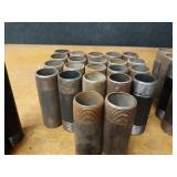 Lot of (78) 1-1/4" Steel Pipe Nipples - (6) 3", (2) 3-1/2", (9) 4", (22) 4-1/2", (19) 5", (12) 5-1/2", (6) 6", (2) 6-1/2"