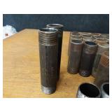 Lot of (78) 1-1/4" Steel Pipe Nipples - (6) 3", (2) 3-1/2", (9) 4", (22) 4-1/2", (19) 5", (12) 5-1/2", (6) 6", (2) 6-1/2"