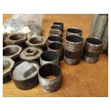 Lot of Assorted 2" to 1" Steel Pipe Fittings