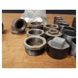 Lot of Assorted 2" to 1" Steel Pipe Fittings