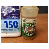 (3) Partial Jugs of Mineral Oil and Bottle of Vacuum Pump Oil