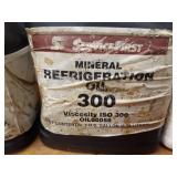 (3) Partial Jugs of Mineral Oil and Bottle of Vacuum Pump Oil