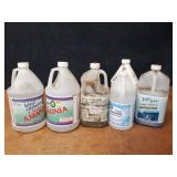 Lot of (6) Partial Jugs of Cleaning Ammonia