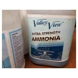 Lot of (6) Partial Jugs of Cleaning Ammonia