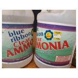 Lot of (6) Partial Jugs of Cleaning Ammonia