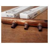 Lot of (4) VIEGA PureFlow System Copper 8-Outlet Manifolds