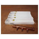 Lot of (5) VIEGA PureFlow System Copper 3-Outlet Manifolds