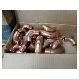 Lot of Copper Fittings, Copper P-Traps, Pipe Clamps and More
