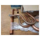 Lot of Copper Fittings, Copper P-Traps, Pipe Clamps and More
