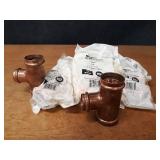 NIBCO PressSystem Copper Fittings - (8) 2" x 2" x 1-1/2" Reducing Tees