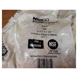 NIBCO PressSystem Copper Fittings - (8) 2" x 2" x 1-1/2" Reducing Tees