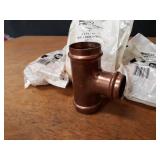 NIBCO PressSystem Copper Fittings - (7) 2" x 2" x 1-1/2" Reducing Tees