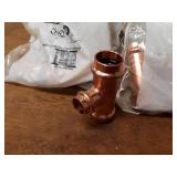 NIBCO PressSystem Copper Fittings - (40) 3/4" x 3/4" x 1/2" Reducing Tees