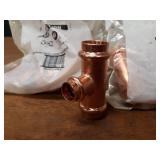 NIBCO PressSystem Copper Fittings - (40) 3/4" x 3/4" x 1/2" Reducing Tees