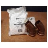 NIBCO PressSystem Copper Fittings - (6) 2" 45° Elbows (FTG x Press)