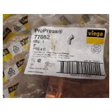 VIEGA ProPress Copper Fittings - (5) 2" 45° Elbows (FTG x C), (2) 2" 45° Elbows (P x FTG), (1) 2" 45° Elbow (P x P)