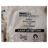 NIBCO PressSystem Copper Fittings - (10) 1-1/2" 45° Elbows (FTG x PRESS)