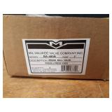 Lot of (2) Milwaukee Valve Co. 2" (Press x Press) Brass Ball Valves