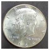 1964 Kennedy 90% Silver Half Dollar