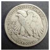 1936-S Walking Liberty 90% Silver Half Dollar