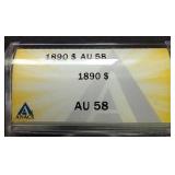 1890 Morgan Dollar - AU58
