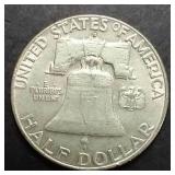 1961-D 90% Silver Franklin Half Dollar