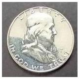 1957 Proof(?) Franklin Silver Half Dollar